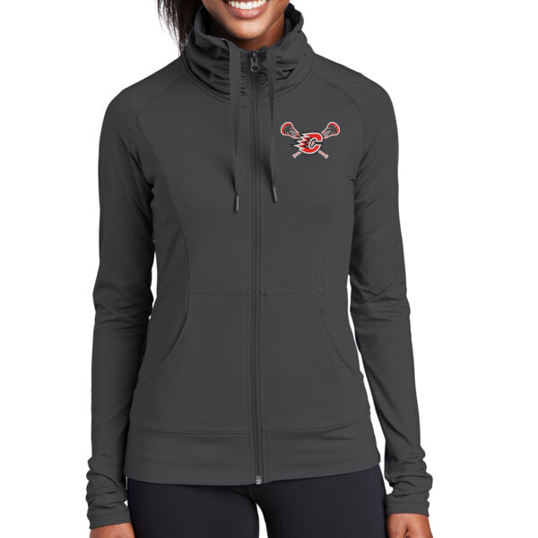 Sport-Tek® Ladies Sport-Wick® Stretch Full-Zip Jacket - Embroidered Logo Sport-Tek® Ladies Sport-Wick® Stretch Full-Zip Jacket - Embroidered Logo Thumbnail
