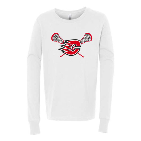 BELLA + CANVAS - Youth Jersey Long Sleeve Tee - Printed Logo Thumbnail